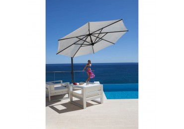 coral coast 11 ft steel offset patio umbrella FIM C-series 11.5' Offset Patio Umbrella