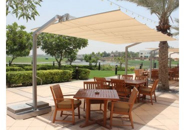 FIM Flexy Aluminum 8' x 16' Rectangular Offset Patio Umbrella
