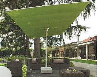 FIM Flexy Twin Aluminum 8' X 17' Rectangular Offset Patio Umbrella
