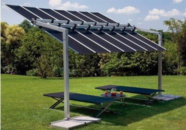 FIM Flexy Aluminum 10' x 10' Rectangular Offset Patio Umbrella