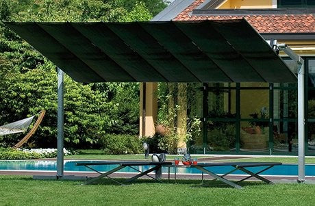 FIM Flexy Aluminum 10' x 12' Rectangular Offset Patio Umbrella