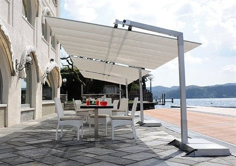 FIM Flexy Aluminum 8' x 12' Rectangular Offset Patio Umbrella