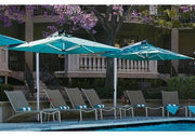 Shademaker Orion 8'9 Square Crank Lift Offset Patio Umbrella (SMOR27S)