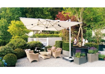 SHADEMAKER POLARIS 340RT 10 X 13 RECTANGULAR CANTILEVER UMBRELLA SHADEMAKER POLARIS 340RT 10 X 13 RECTANGULAR CANTILEVER UMBRELLA