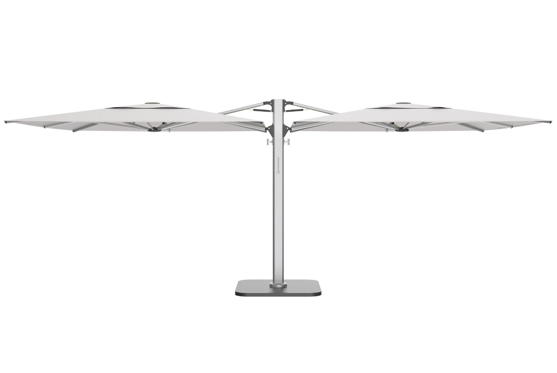 10 double layer patio umbrella Double-Sided Rectangular quality beige 280g acrylic fabric with UPF50+ anti ABCCANOPY 10x13 Cantilever Patio Umbrella