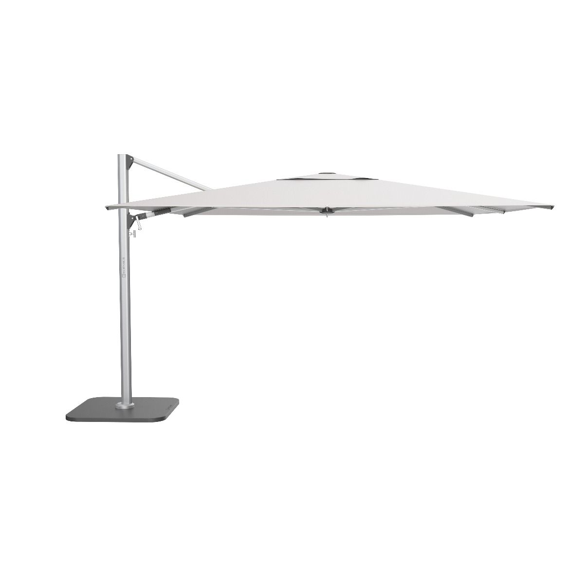 commercial square patio umbrella Shademaker Polaris LX 13' Square Aluminum Commercial Cantilever Patio – GiantPatioUmbrellas