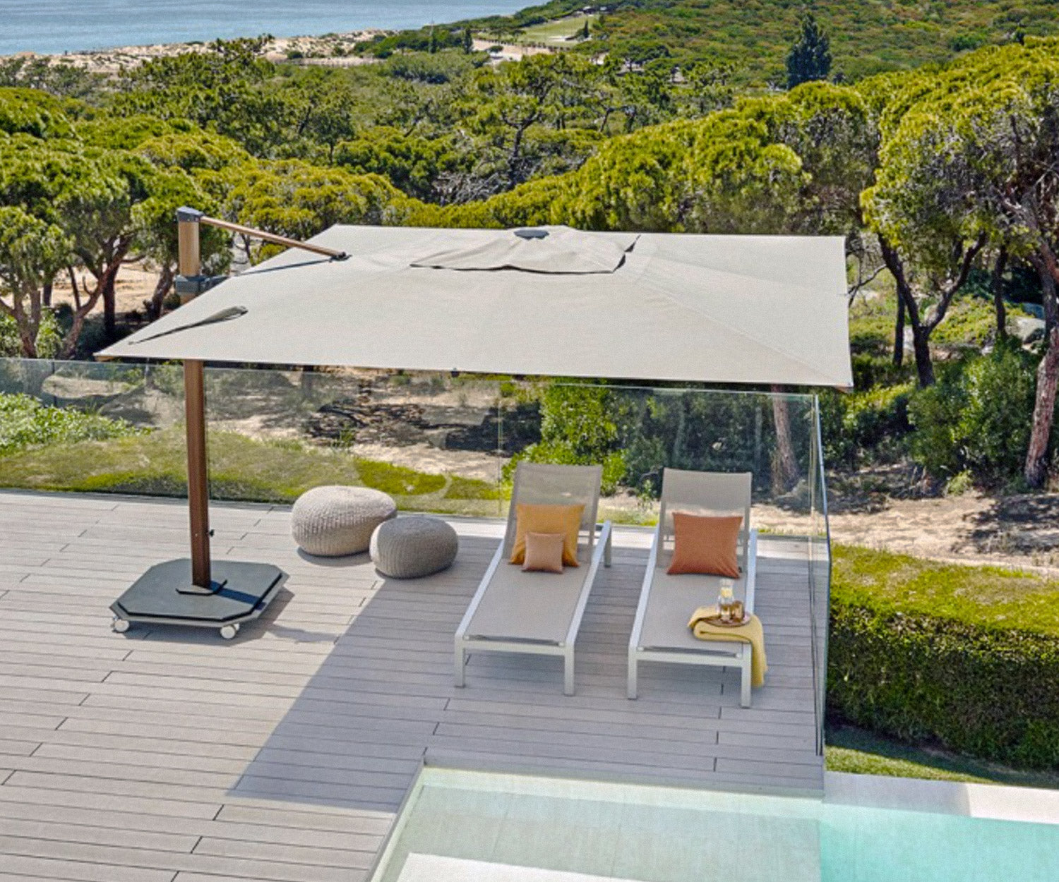big lots patio umbrellas on sale SUPERJARE 13FT Outdoor Umbrella with Base Included, Double Sided Pool with Fade Resistant Canopy, Large Table Umbrella for Deck, Market, Backyard Transform your outdoor area with this stunning 15ft Double A FREE Umbrella with any