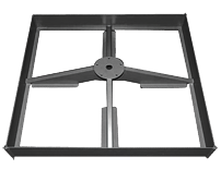 Shademaker Polaris 11'6 Square Crank Lift Offset Patio Umbrella (POL-35S)