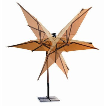 flavin 9 patio cantilever umbrella FIM P-Series 9.5' Square Cantilever Patio Umbrella 9.5' x 9.5'