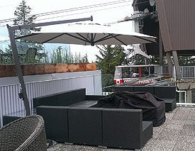 FIM C-Series 10.5' Hexagon Cantilever Patio Umbrella