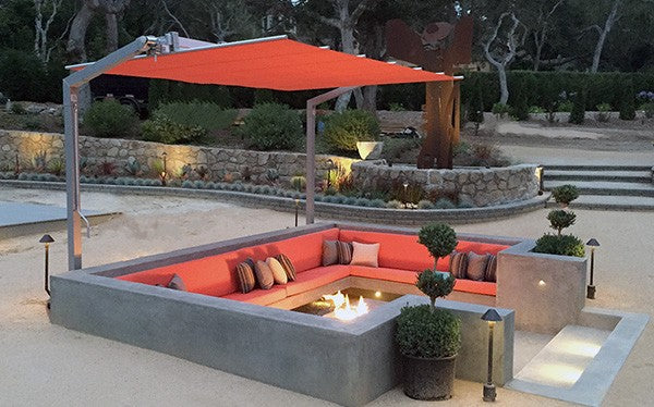 FIM Flexy Aluminum 10' x 16' Rectangular Offset Patio Umbrella