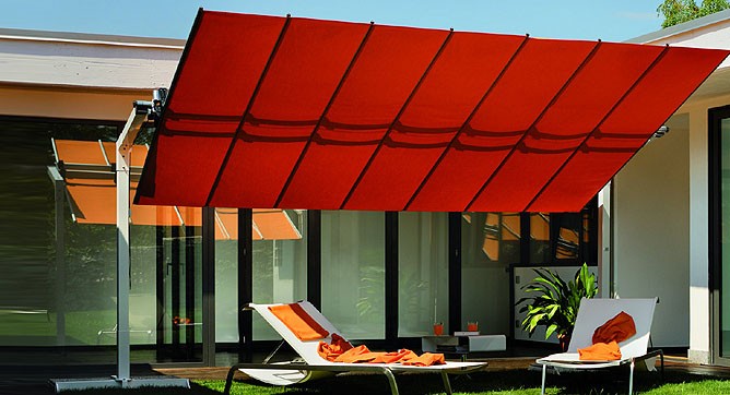FIM Flexy Aluminum 8' x 16' Rectangular Offset Patio Umbrella