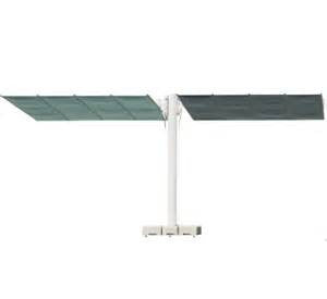 FIM Flexy Twin Aluminum 8' X 17' Rectangular Offset Patio Umbrella