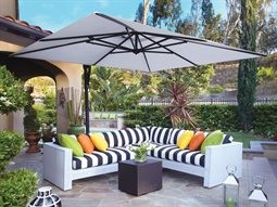 13 ft patio umbrella with crank FIM P-series 10 x 13 Crank Lift Cantilever Patio Umbrella