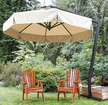 FIM P-Series 13' Octagon Cantilever Patio Umbrella FIM P-Series 13' Octagon Cantilever Patio Umbrella
