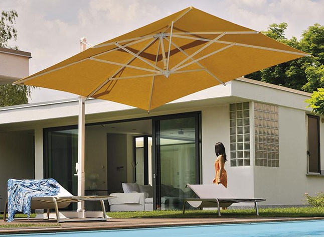 FIM P-Series 11.5' Square Cantilever Patio Umbrella 11.5' x 11.5'