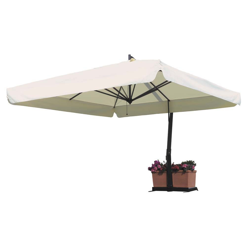 5 foot square patio umbrella FIM P-Series 9.5' Square Cantilever Patio Umbrella 9.5' x 9.5'