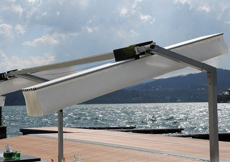 FIM Flexy Aluminum 8' x 12' Rectangular Offset Patio Umbrella