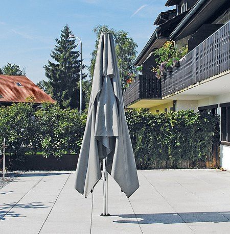 Shademaker Polaris 11'6 Square Crank Lift Offset Patio Umbrella (POL-35S)