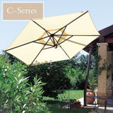 FIM C-Series 10.5' Hexagon Cantilever Patio Umbrella