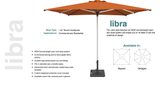 Shademaker Libra 8'2 Pulley Lift Octagon Patio Umbrella (SMLIBRA25)